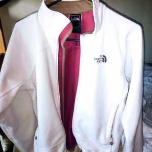 White north face jacket